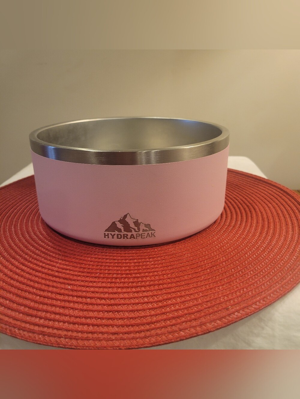 🦮EUC~ HYDRAPEAK Pink Insulated Stainless Steel Dog Bowl (64 oz)